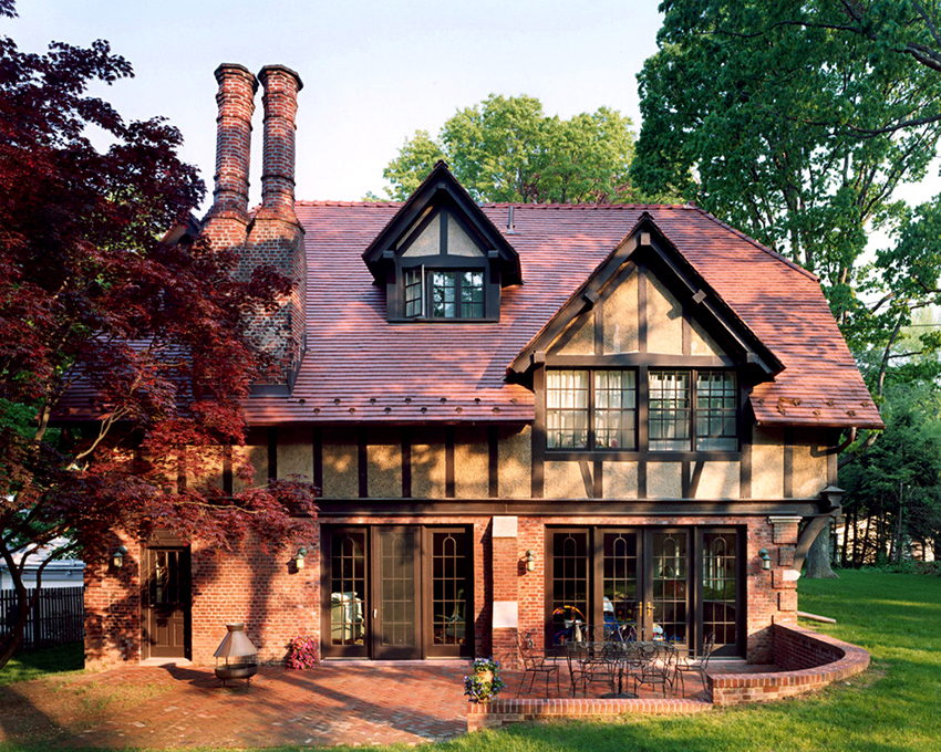 For fasadebehandling kan du bruke vendt stein eller murstein For fasadebehandling kan du bruke vendt stein eller murstein