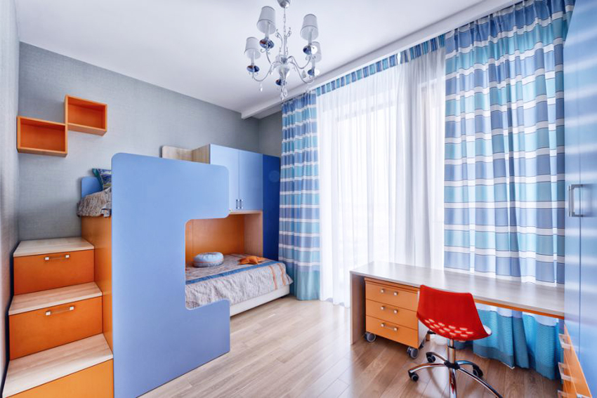 บันไดที่ปลอดภัยที่สุดสำหรับเด็กคือบันไดที่มีลิ้นชัก