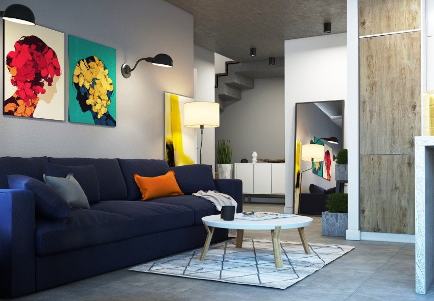 Hovedfunktionen ved et moderne interiør er at skabe et funktionelt og interessant rum, der er behageligt for livet Hovedfunktionen ved et moderne interiør er at skabe et funktionelt og interessant rum, der er behageligt for livet