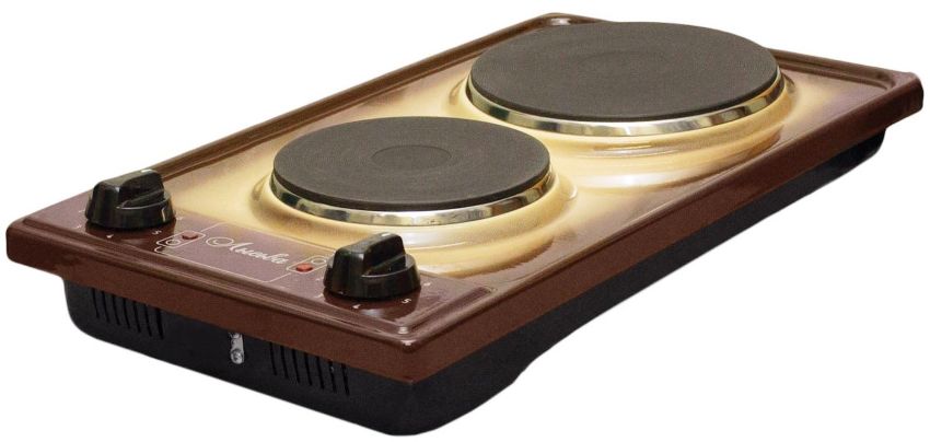 Model elektrik kompor Lysva EPCh-2, pengeluar domestik, diperbuat daripada keluli enamel berkualiti tinggi Model elektrik periuk Lysva EPCh-2, pengeluar domestik, diperbuat daripada keluli enamel berkualiti tinggi