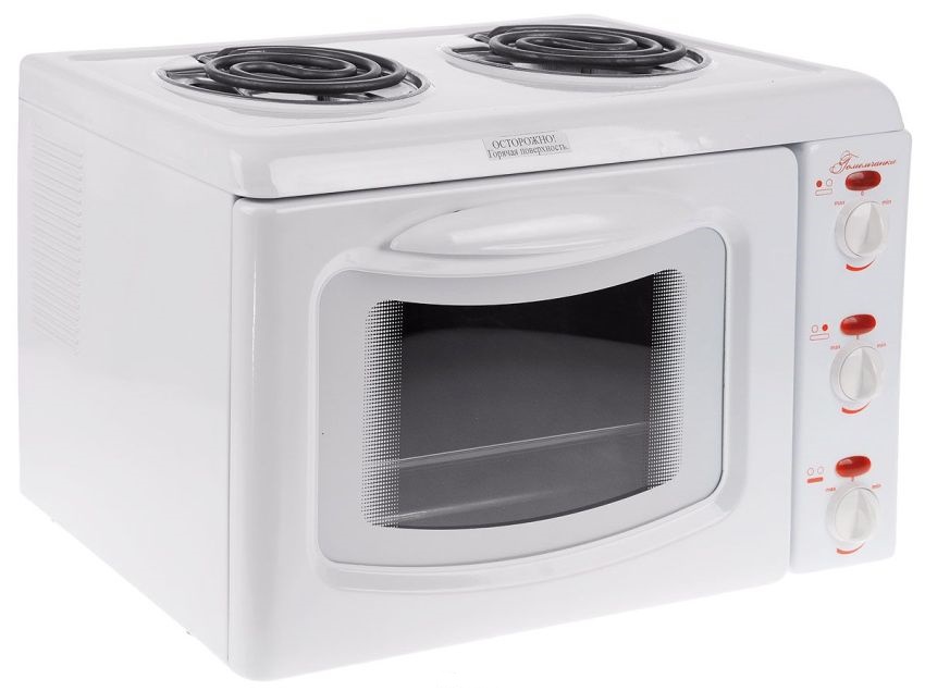 Kompor meja Gomelchanka ENSHT-5, dengan dua bezel spiral, terbuat dari keluli enamel dan disajikan dengan warna putih Kompor meja Gomelchanka ENSHT-5, dengan dua bezel spiral, terbuat dari baja enamel dan disajikan dengan warna putih