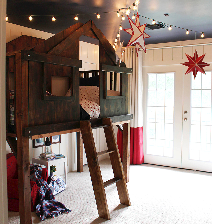 Det første nivået av hemsengen kan organiseres som et sted for spill