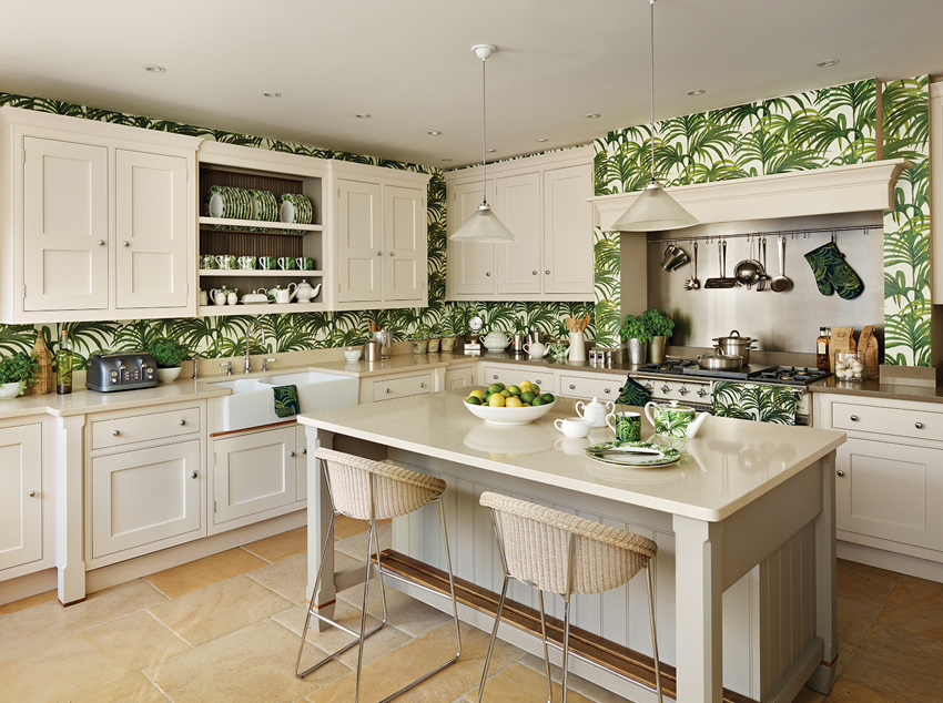 Tapeta je dobrým riešením pre interiér vo vidieckom štýle Tapeta je dobrým riešením pre interiér vo vidieckom štýle