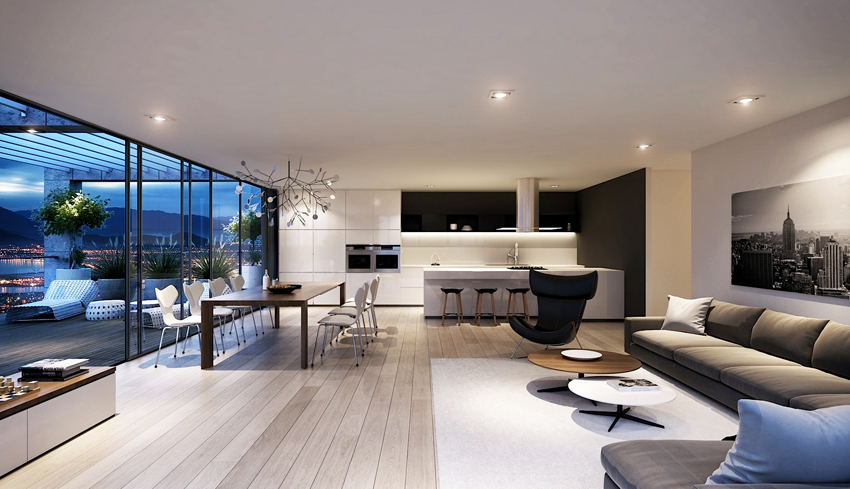 I et sådant interiør er væggene altid glatte og monokromatiske. I et sådant interiør er væggene altid glatte og monokromatiske.