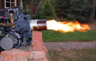 Palnik na zużyty olej oparty na zasadzie Roberta Babingtona