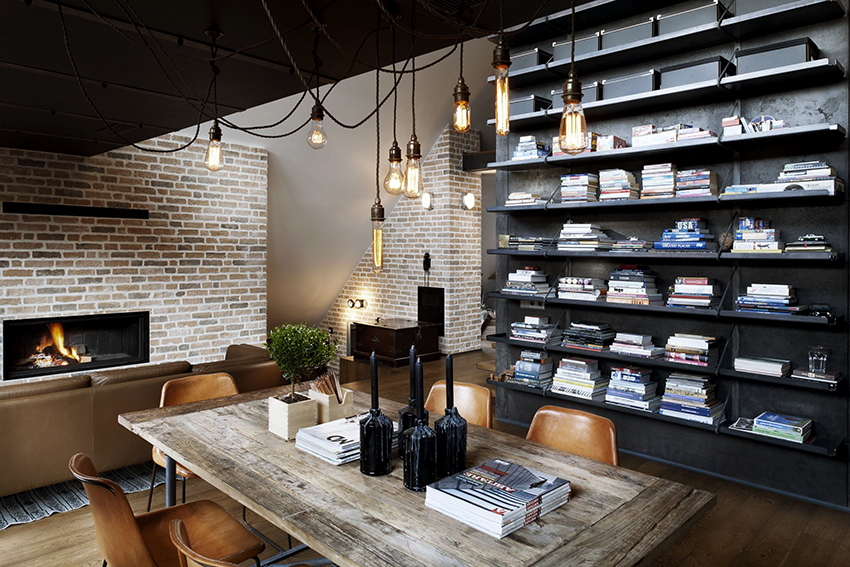 בלופט, מנורות בצורות ובגדלים שונים בכבלים ייראו טוב בלופט, מנורות בצורות ובגדלים שונים בכבלים ייראו טוב