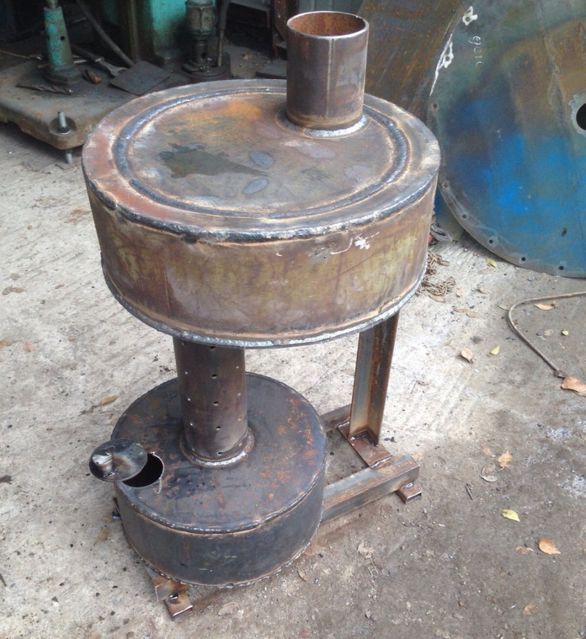 Die Verbrennungsintensität wird durch eine Drosselklappe im Gerätekörper geregelt Die Verbrennungsintensität wird durch eine Drosselklappe im Gerätekörper geregelt