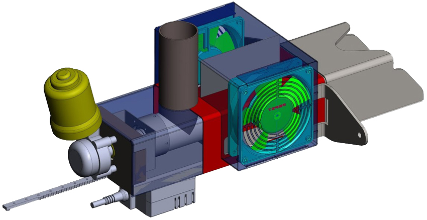 Ventilátor je dôležitou súčasťou horáka na pelety, pretože uľahčuje jeho obsluhu Ventilátor je dôležitou súčasťou horáka na pelety, pretože uľahčuje jeho obsluhu