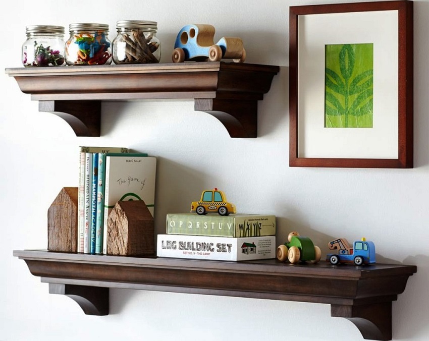 Riktig valgt farge på hyllen vil gi raffinement til interiøret Riktig valgt farge på hyllen vil gi raffinement til interiøret