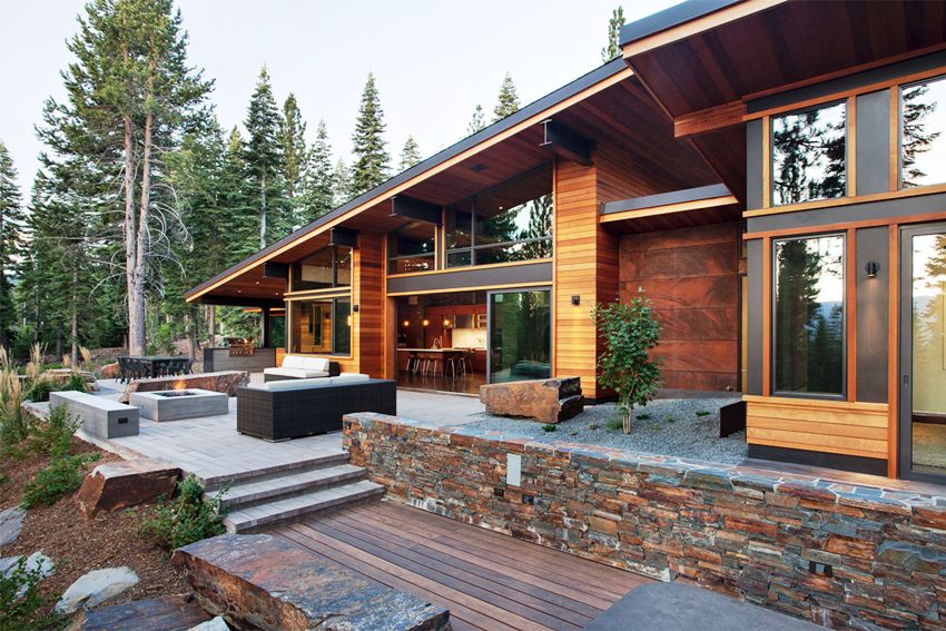 Фасада с дървена облицовка ще изглежда просто, но в същото време спретнато и с вкус Фасада с дървена облицовка ще изглежда просто, но в същото време спретнато и с вкус