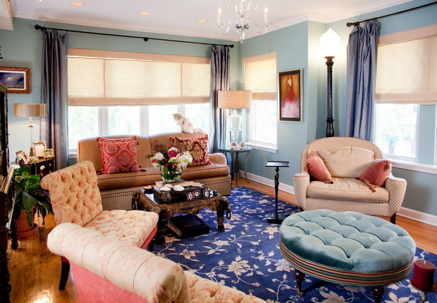 Pelbagai hiasan dan tekstil adalah salah satu ciri gaya gabungan Pelbagai hiasan dan tekstil adalah salah satu ciri gaya gabungan