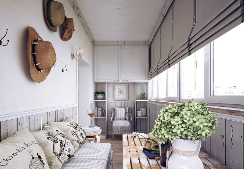 On a loft-style balcony, you do not need to install partitions, you should leave the room as open as possible On a loft-style balcony, you do not need to install partitions, you should leave the room as open as possible