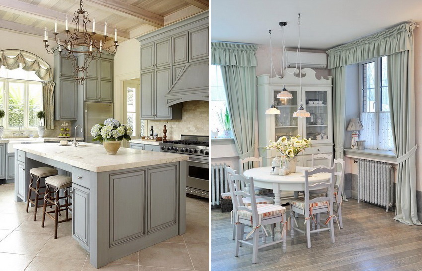 Alle indvendige elementer i Provence-stil skal være fejlfri kombineret med hinanden. Alle indvendige elementer i Provence-stil skal være fejlfri kombineret med hinanden.