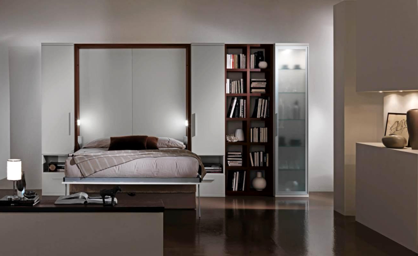 האופציה הקלאסית היא ארון בגדים שהופך למיטה האופציה הקלאסית היא ארון בגדים שהופך למיטה