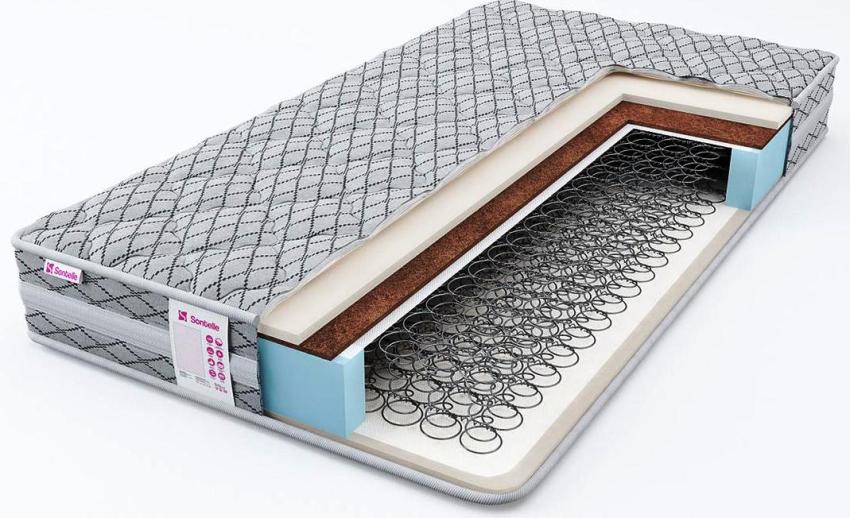 Blok sprężynowy Bonnel to zestaw sztywno połączonych ze sobą 5-krotnych spirali Blok sprężynowy Bonnela to zestaw sztywno połączonych ze sobą 5-krotnych spirali