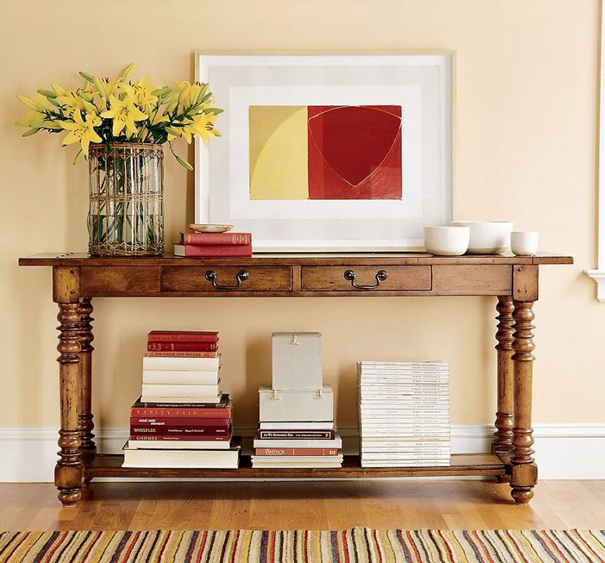 Το ξύλινο τραπέζι κονσόλας μπορεί να φτιαχτεί με τα χέρια σας Το ξύλινο τραπέζι κονσόλας μπορεί να φτιαχτεί με τα χέρια σας