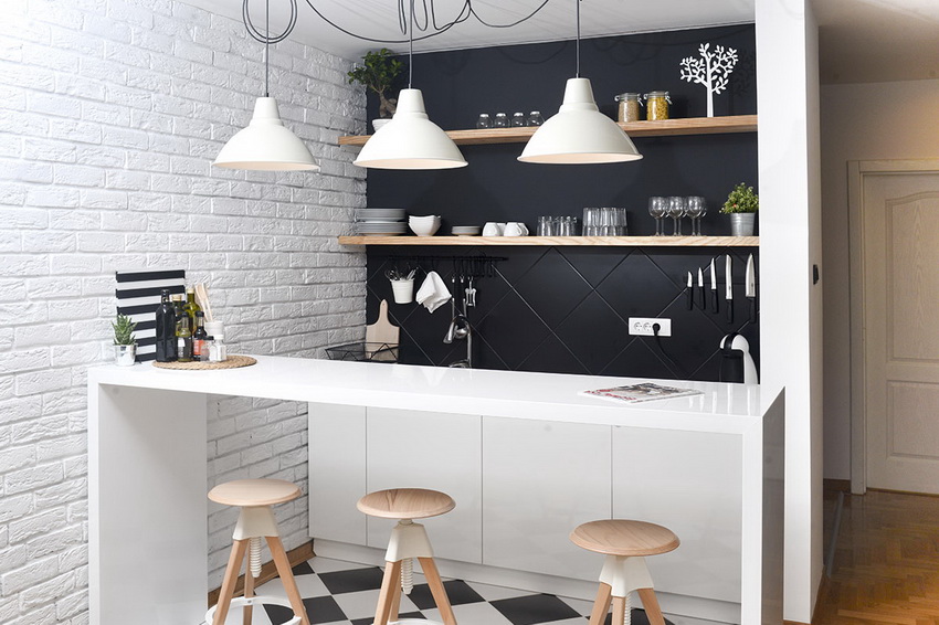 Art Nouveau-stil er lige så velegnet til dekoration af små og store køkkener Art Nouveau-stil er lige så velegnet til dekoration af små og store køkkener