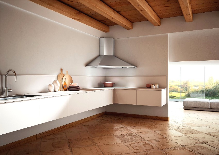 Căștile în formă de L sunt o opțiune versatilă, potrivită pentru bucătăriile de orice dimensiune Căștile în formă de L sunt o opțiune versatilă, potrivită pentru bucătăriile de orice dimensiune