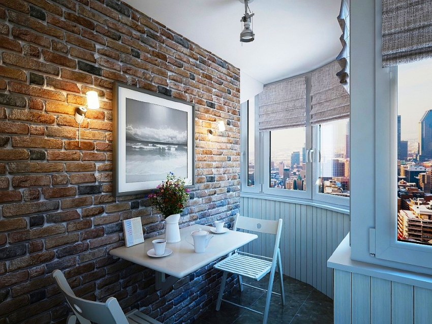 Завършването на шева на балкона с PVC панели ви позволява да постигнете визуално разширяване на пространството Завършването на шева на балкона с PVC панели ви позволява да постигнете визуално разширяване на пространството