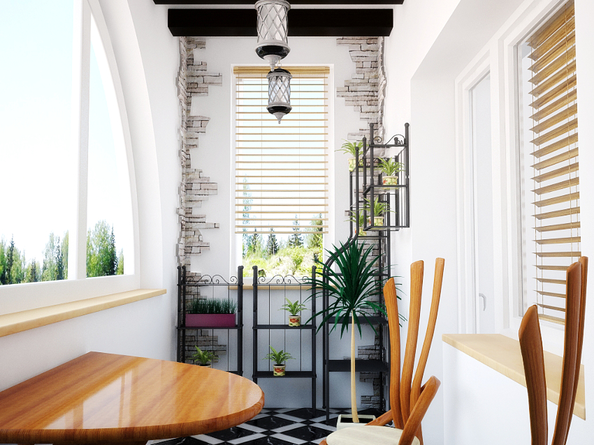 Препоръчително е да покриете малък балкон с прости материали, които не изискват инсталирането на решетката Препоръчително е да покриете малък балкон с прости материали, които не изискват инсталирането на решетката