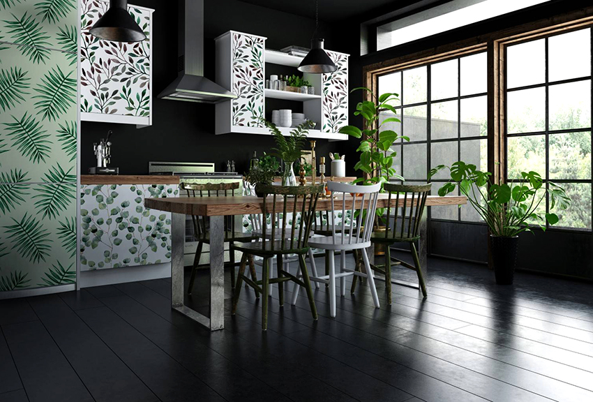 Местоположението на рафтовете се избира в зависимост от размера на кухнята и количеството на останалите мебели Местоположението на рафтовете се избира в зависимост от размера на кухнята и количеството на останалите мебели