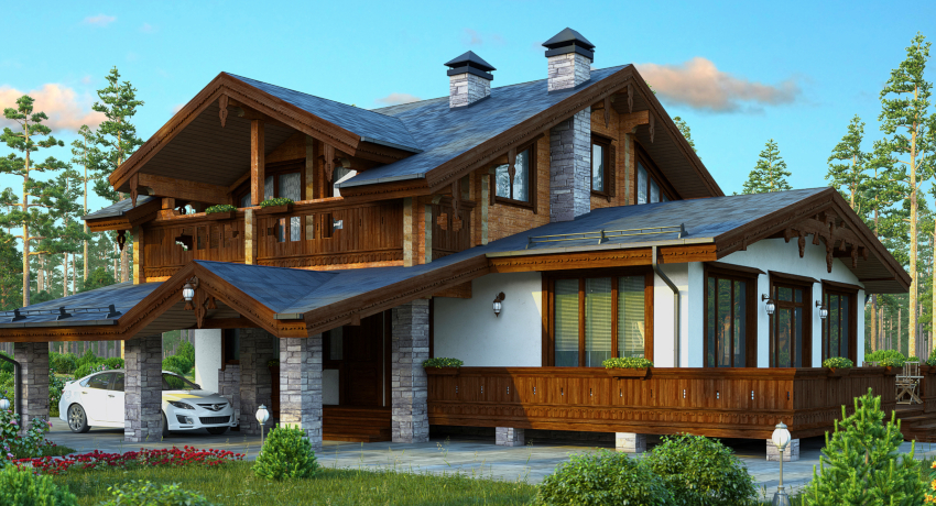 Moderne byggemetoder lar deg konvertere et vanlig landsted til en hytte Moderne byggemetoder lar deg konvertere et vanlig landsted til en hytte