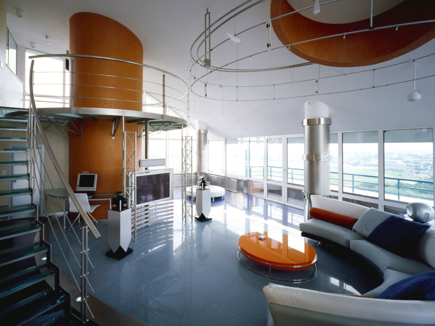 Når du arrangerer værelser i højteknologisk stil, foretrækkes: metal, glas, plast Når du arrangerer værelser i højteknologisk stil, foretrækkes: metal, glas, plast