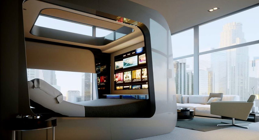 Moderne husholdningsapparater er kernen i højteknologiske møbler Moderne husholdningsapparater er kernen i højteknologiske møbler