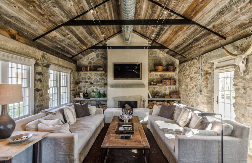 ไม้และหินเป็นวัสดุที่เหมาะกับการตกแต่งห้องสไตล์คันทรีมากที่สุด ไม้และหินเป็นวัสดุที่เหมาะกับการตกแต่งห้องสไตล์คันทรีมากที่สุด