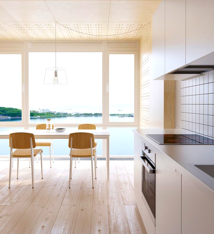 Glatte Texturen, gerade Linien und einfarbige Farben sind die Hauptmerkmale einer minimalistischen Küche Glatte Texturen, gerade Linien und einfarbige Farben sind die Hauptmerkmale einer minimalistischen Küche