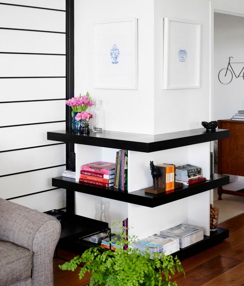 Дори рафтът в хола да е направен в стила на минимализма, пак ще изглежда доста привлекателен. Дори рафтът в хола да е направен в стила на минимализма, пак ще изглежда доста привлекателен.