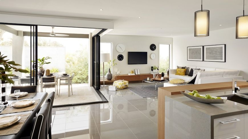 Camera de zi în stil modern va arăta reținută, strictă, dar practică și modernă Camera de zi în stil modern va arăta reținută, strictă, dar practică și modernă