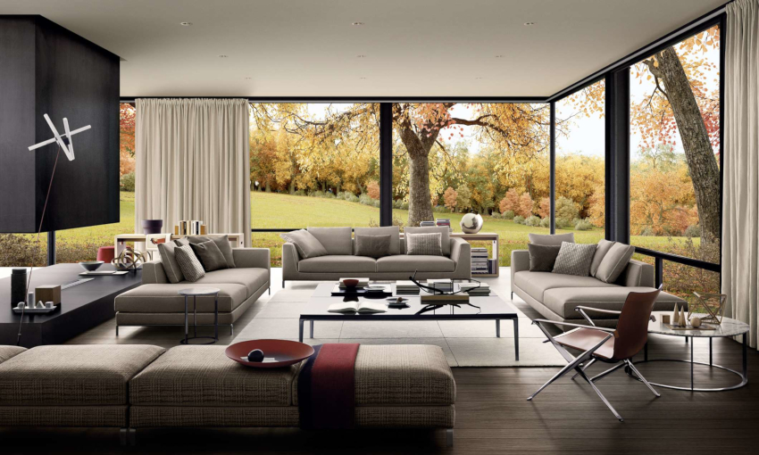 Livingul modern ar trebui să aibă mobilier multifuncțional modular, lipsit de colțuri ascuțite Livingul modern ar trebui să aibă mobilier multifuncțional modular, lipsit de colțuri ascuțite