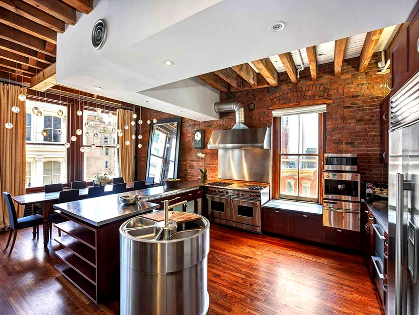 מכשירי פלדה גדולים שנרכשו למטבחים בסגנון לופט מכשירי פלדה גדולים שנרכשו למטבחים בסגנון לופט