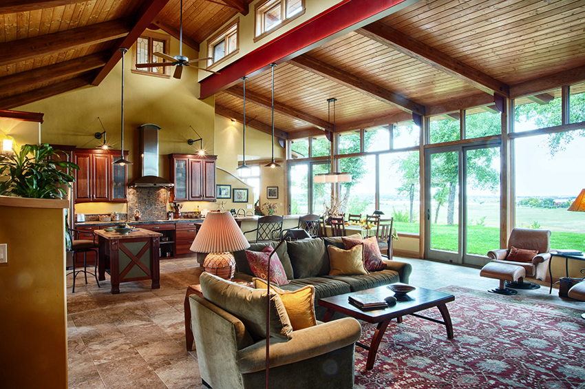 Priestor môžete rozdeliť na zóny pomocou iného osvetlenia. Priestor môžete rozdeliť na zóny pomocou iného osvetlenia.