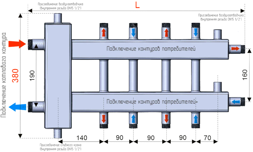 Hydraulic arrow units are only intended for complex heating systems in large facilities Hydraulic arrow units are only intended for complex heating systems in large facilities