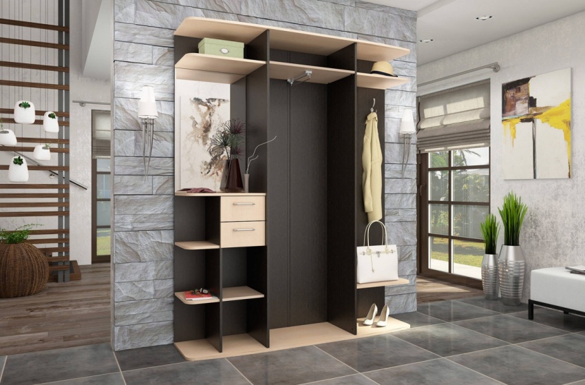 Μπορείτε να συνδυάσετε διακοσμητική πέτρα στο διάδρομο με χρώμα ή γύψο Μπορείτε να συνδυάσετε διακοσμητική πέτρα στο διάδρομο με χρώμα ή γύψο