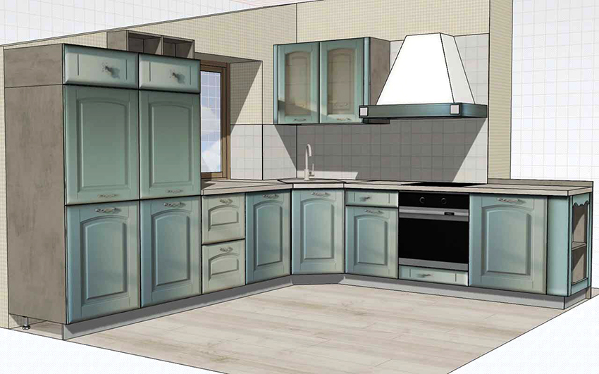 Det anbefales å lage en kjøkkentegning i målestokk 1:10 eller 1:20. Det anbefales å lage en kjøkkentegning i målestokk 1:10 eller 1:20.