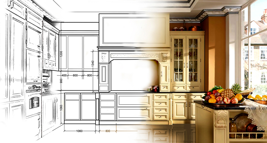 Et forhåndsforberedt prosjekt vil hjelpe deg med å få en generell ide om det fremtidige kjøkkenet Et forhåndsforberedt prosjekt vil hjelpe deg med å få en generell ide om det fremtidige kjøkkenet