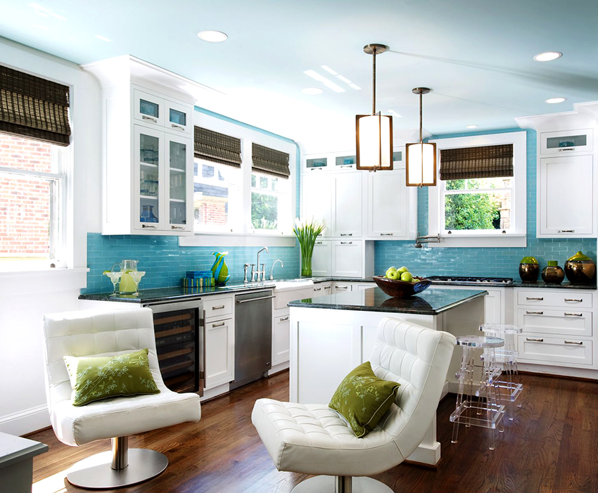 Nu este recomandat ca pardoseala și tavanul să fie de aceeași culoare în bucătărie. Nu este recomandat ca pardoseala și tavanul să fie de aceeași culoare în bucătărie.