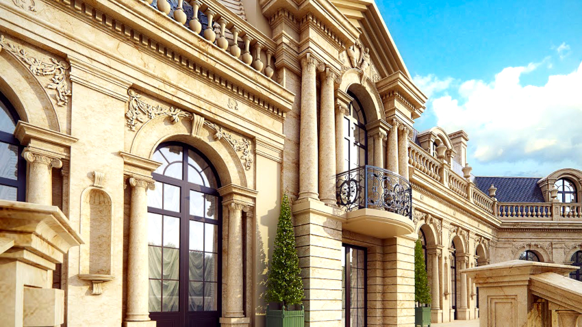 המרכיבים העיקריים של חזיתות הבארוק הם פדימנטים, עמודים, וולטים ופסלים המרכיבים העיקריים של חזיתות הבארוק הם פדימנטים, עמודים, וולטים ופסלים