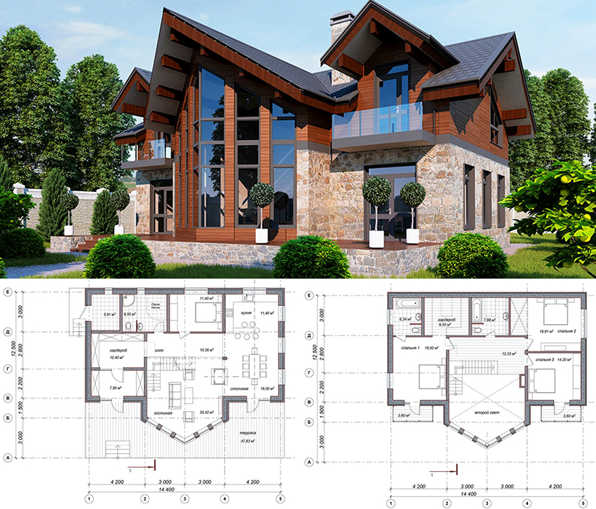 Projecte de casa rural de dues plantes a l’estil xalet Projecte de casa rural de dues plantes a l’estil xalet