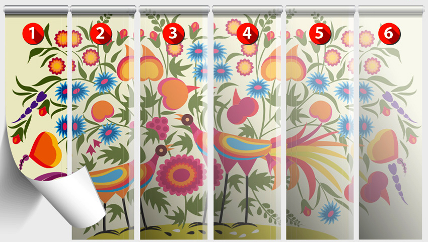 Nuotraukų tapetai turi būti klijuoti iš kairės į dešinę nuo 1 iki paskutinės juostelės Nuotraukų tapetai turi būti klijuoti iš kairės į dešinę nuo 1 iki paskutinės juostelės