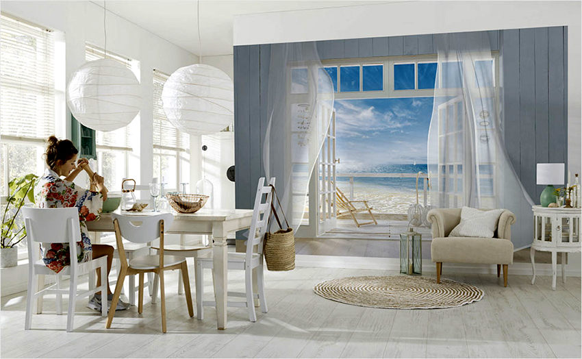 Sienų tapetai, kurių poveikis yra erdvė, idealiai tinka mažoms virtuvėms Sienų tapetai, kurių poveikis yra erdvės išplėtimas, idealiai tinka mažoms virtuvėms