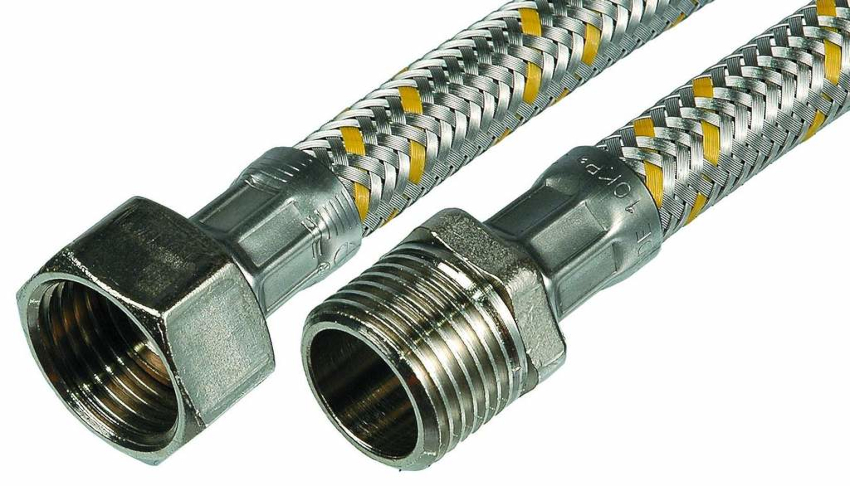 Ein Gasgummischlauch in einem Metallgeflecht hat einen Nachteil - es ist eine hohe Fähigkeit von Stahl, Elektrizität zu übertragen Ein Gasgummischlauch in einem Metallgeflecht hat einen Nachteil - es ist eine hohe Fähigkeit von Stahl, Elektrizität zu übertragen