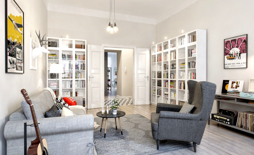 Le velours et les tissus très brillants ne doivent pas être utilisés dans les intérieurs scandinaves Le velours et les tissus très brillants ne doivent pas être utilisés dans les intérieurs scandinaves