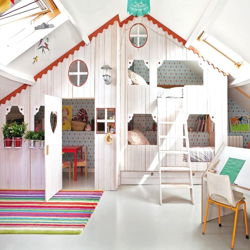 Die Eltern müssen sorgfältig planen, damit die Kinder einen Platz zum Spielen, Lernen und Schlafen haben Die Eltern müssen sorgfältig planen, damit die Kinder einen Platz zum Spielen, Lernen und Schlafen haben