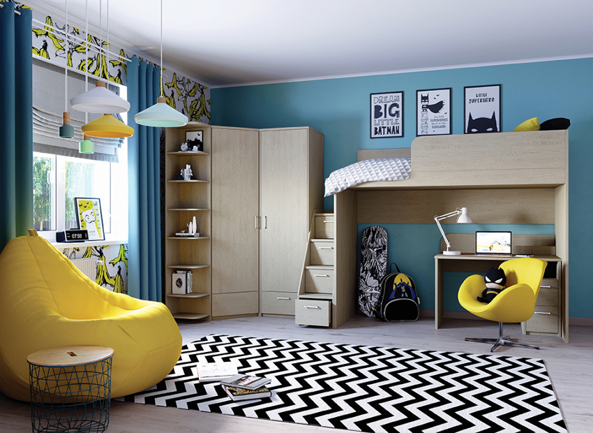 Meistens ist der Kindergarten in einem kleinen Raum ausgestattet, sodass die Wand Platz spart Meistens ist der Kindergarten in einem kleinen Raum ausgestattet, sodass die Wand Platz spart