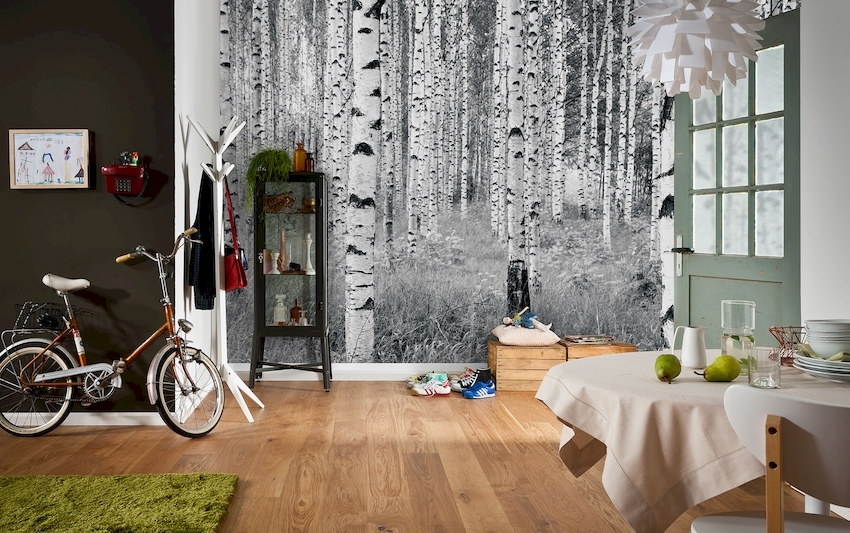 Ang wastong napiling kulay ng wall wallpaper ay biswal na nagpapalawak sa lugar ng kusina, itinutulak ang mga pader, naitaas ang kisame Ang wastong napiling kulay ng wall wallpaper ay biswal na nagpapalawak sa lugar ng kusina, itinutulak ang mga pader, naitaas ang kisame