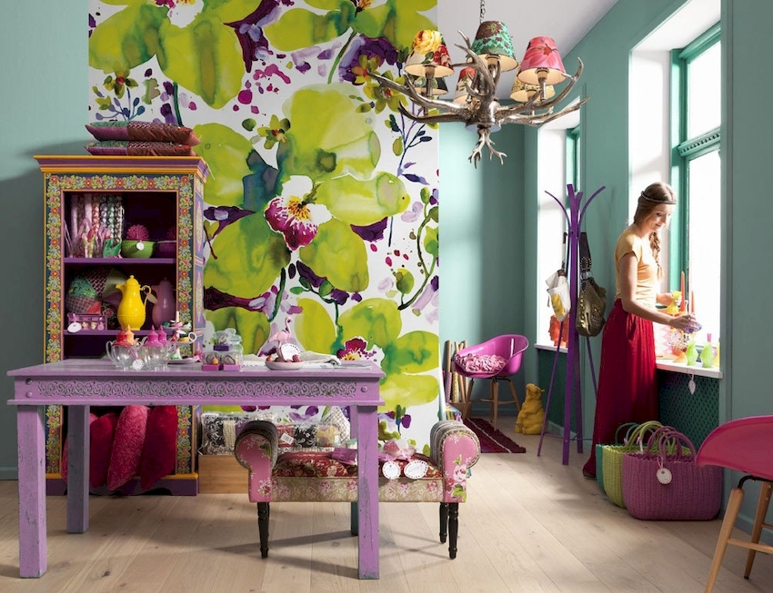 Upang magpinta ng wallpaper, gumamit ng mga formulasyong nakabatay sa tubig sa anyo ng mga pinturang acrylic, water-dispersible o water-based Upang magpinta ng wallpaper, gumamit ng mga formulasyong nakabatay sa tubig sa anyo ng mga pinturang acrylic, water-dispersible o water-based